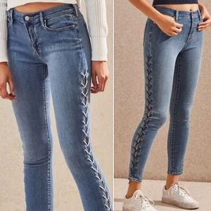 Pacsun Lace-Up Sides High Rise Ankle Jegging